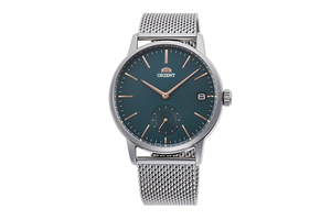 Orient: Cuarzo Contemporary Reloj, Cuero Correa - 40.0mm (GW05003W)