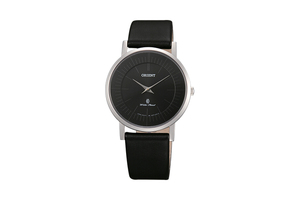 ORIENT: Quartz Contemporary Watch, Leather Strap - 35.0mm (UA07005B)