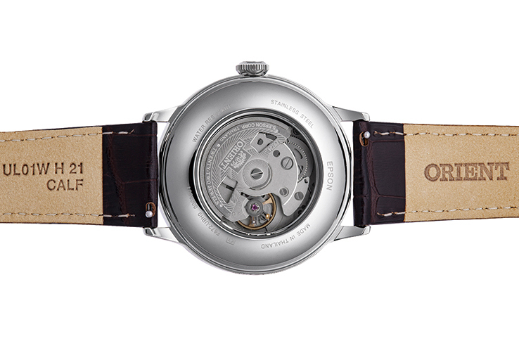ORIENT: Mechanical Classic Watch, Leather Strap - 40.5mm (RA-AC0026R)