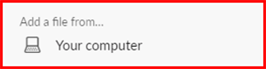 computer window with a red box around the words My Computer