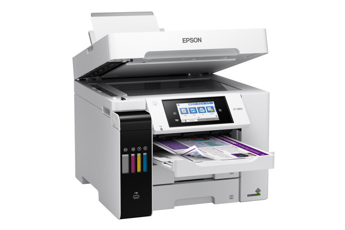 Epson EcoTank ET-5850 imprimante multifonction jet d'encre couleur A4 à  réservoirs d'encre - Wifi, réseau, usb