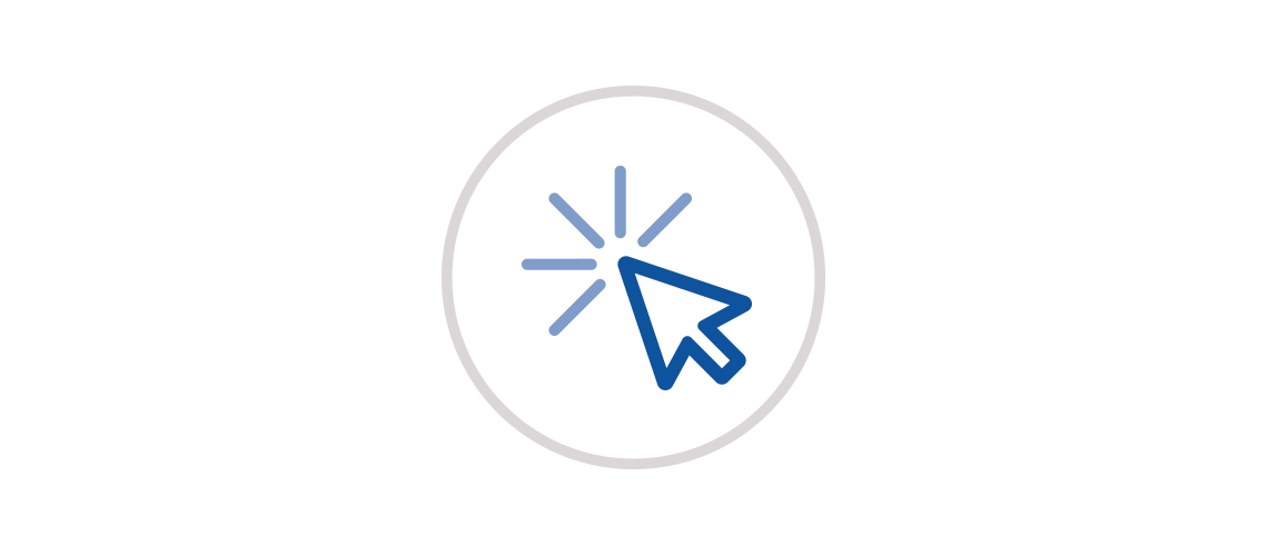 Clicking cursor icon