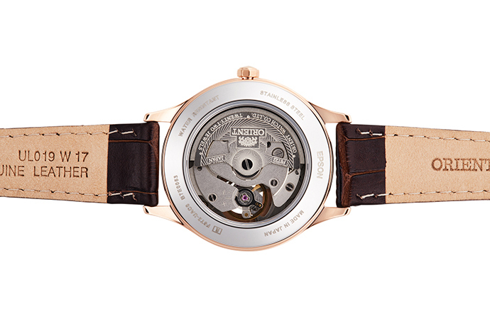 ORIENT: Mechanisch Modern Uhr, Leder Band - 41.0mm (AG02002W)