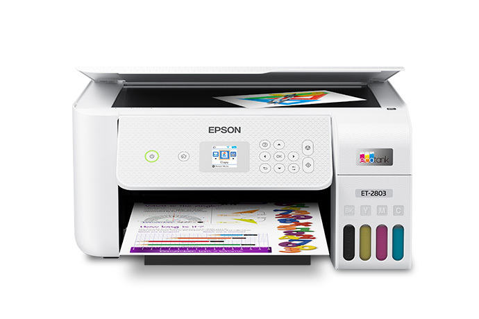 EcoTank ET-2803 Wireless Colour All-in-One Cartridge-Free Supertank Printer with Scan and Copy