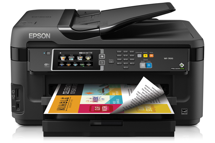 C11cc98201 Epson Workforce Wf 7610 All In One Printer Inkjet Printers For Work Epson 1064