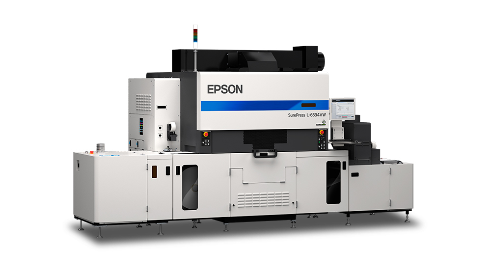 Epson SurePress L-6534VW UV Digital Label Press with Orange ink