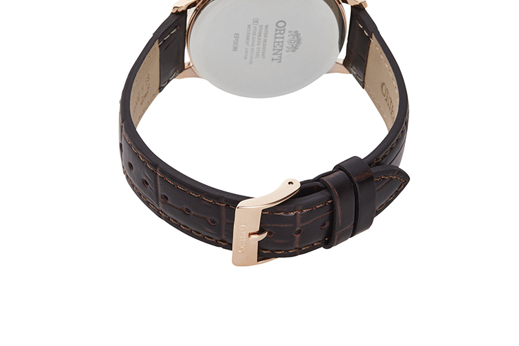 ORIENT: Quartz Contemporary Watch, Leather Strap - 39.0mm (RF-QD0001S)