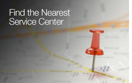Find the Nearest Service Center 
