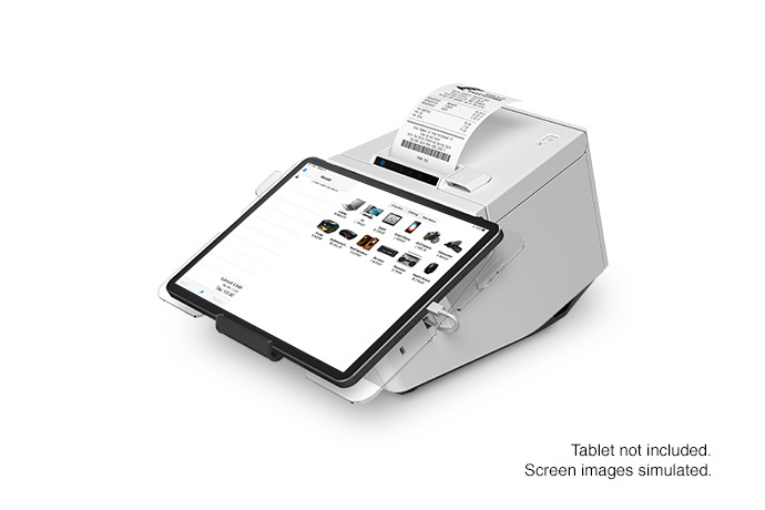 Impresora Térmica de Recibos TM-m30II-SL POS con Soporte para Tableta Incorporado