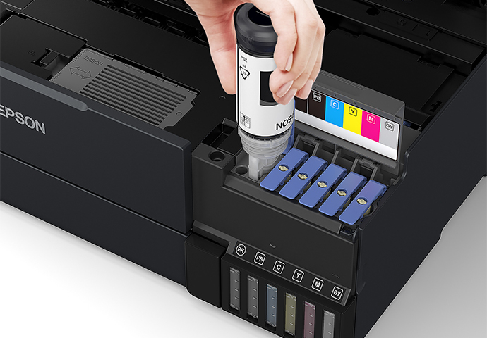 Epson Impresora Multifuncional Ecotank L8050, Fotográfica, Color, 22 Ppm –