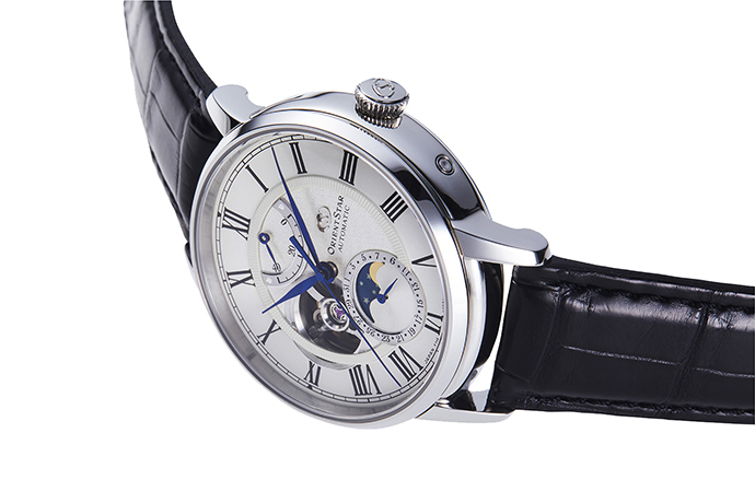 ORIENT STAR: Mechanisch Klassisch Uhr, Krokodilleder Band - 41mm (RE-AM0001S)
