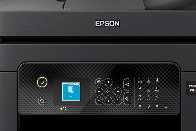  Epson Workforce WF-2930 Impresora inalámbrica todo en uno con  escaneo, copia, fax, alimentador automático de documentos, impresión  automática de 2 caras y pantalla a color de 1.4 pulgadas : Productos de  Oficina