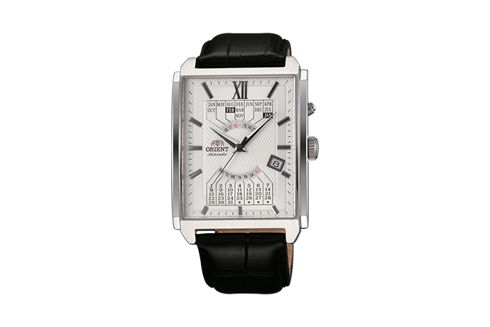 EUAG005W | ORIENT: Mechanical Contemporary Watch, Leather Strap 