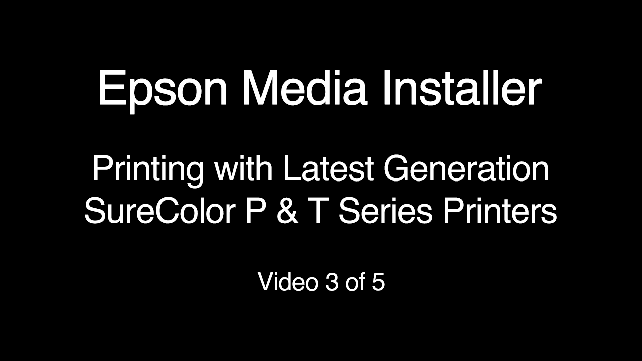 epson media installer video 3 of 5
