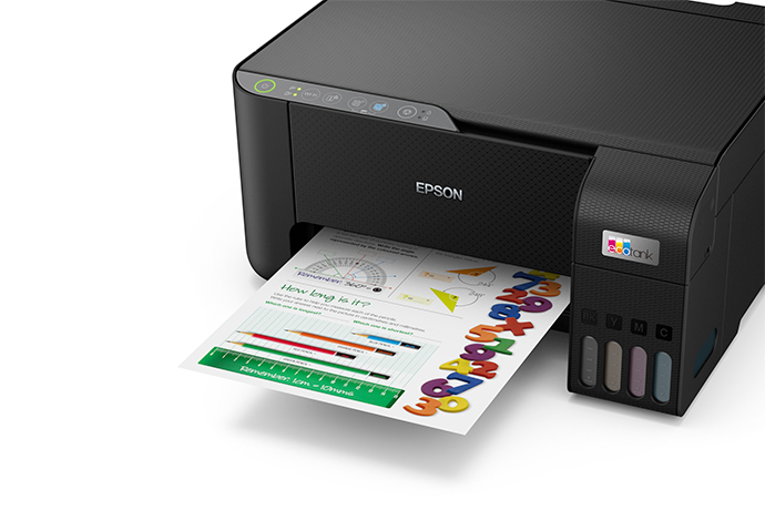 Impresora a color multifunción Epson EcoTank L3250 con wifi negra 110V