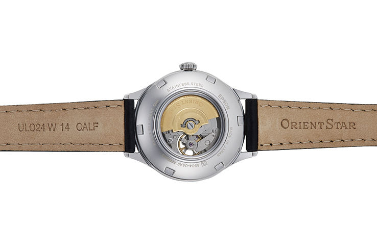 ORIENT STAR: Mechanical Classic Watch, Leather Strap - 30.5mm (RE-ND0007S)