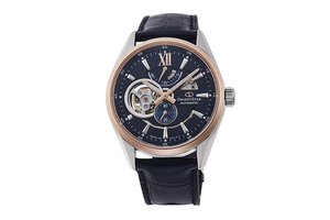 ORIENT STAR: Mechanical Contemporary Watch, Leather Strap - 41.0mm (RE-AV0111L)