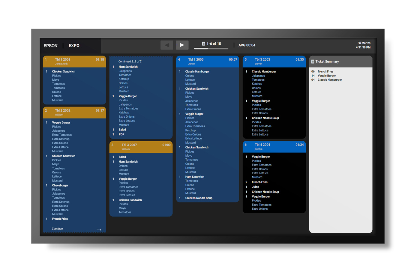 Kitchen Display Systems Software