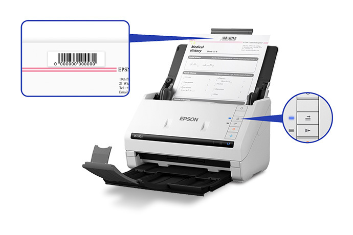 Escáner Documental Epson WorkForce DS-530II con Alimentador de