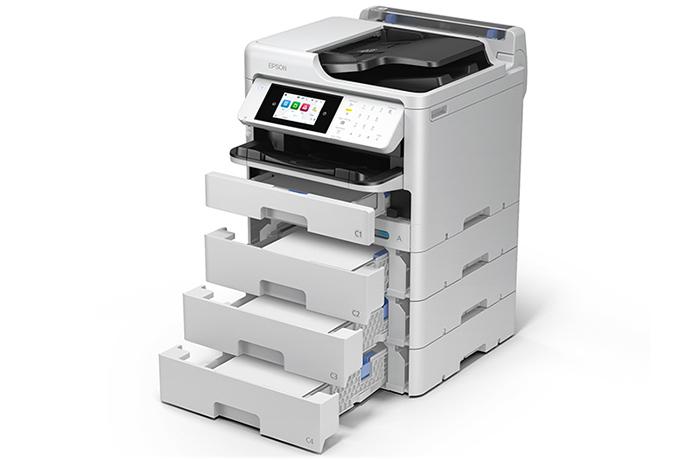 Impresora multifunción inalámbrica Epson Workforce Pro WF-4830 con  impresión automática a doble cara, copia, escaneo y fax, ADF de 50 páginas,  capacidad de papel para 500 hojas y pantalla táctil a color