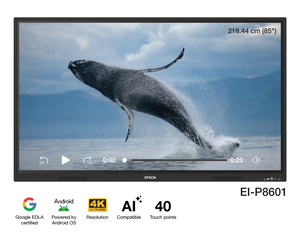 Epson EI-P8601 PowerBoardPRO 218.44cm (86") 4K Interactive Flat Panel Display