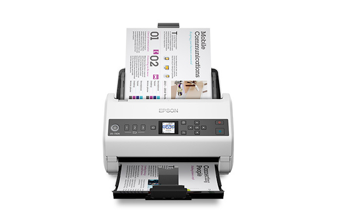 Epson WorkForce DS-730N Network Color Document Scanner