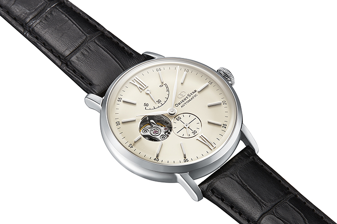 ORIENT STAR: Mechanisch Klassisch Uhr, Krokodilleder Band - 40mm (RE-HH0001S0)