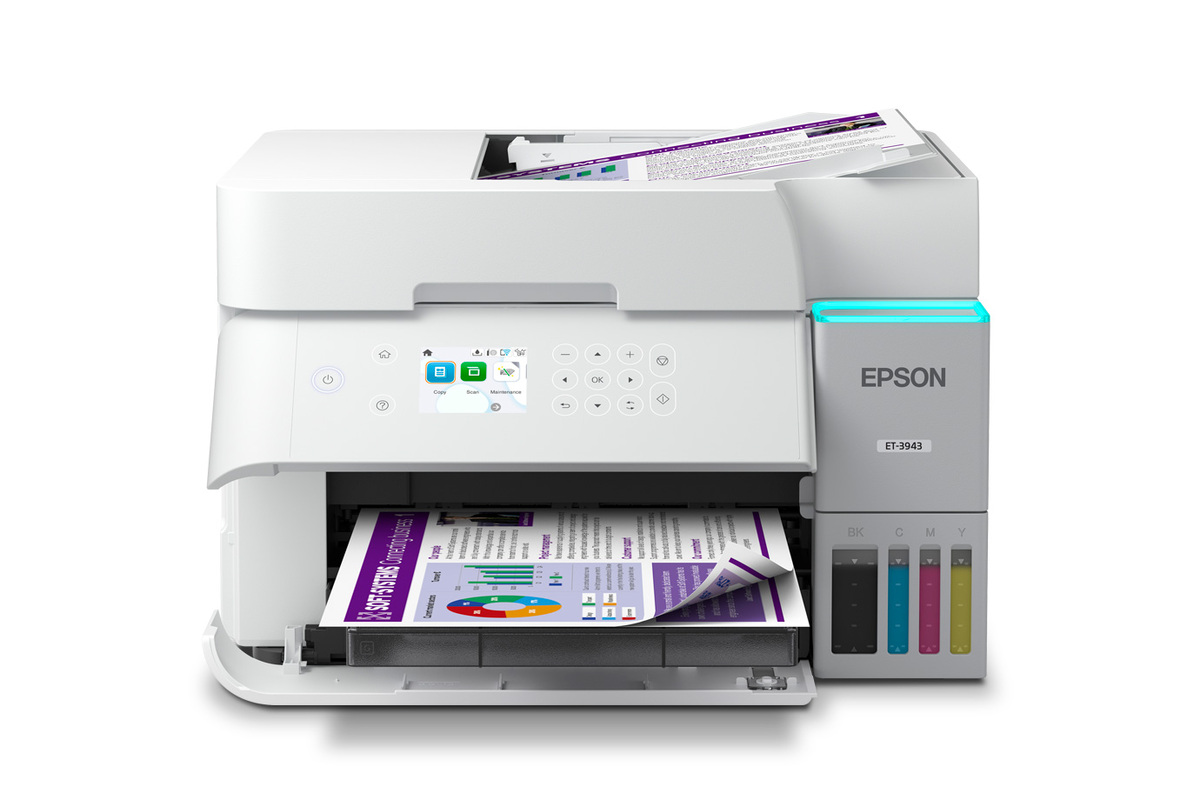 EcoTank ET-3943 Wireless All-in-One Color Supertank Printer – White