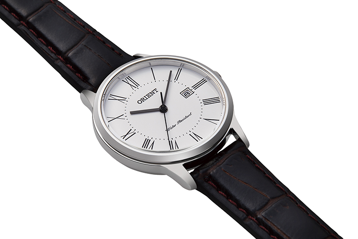 ORIENT: Quartz Contemporary Watch, Leather Strap - 30.0mm (RF-QA0008S)