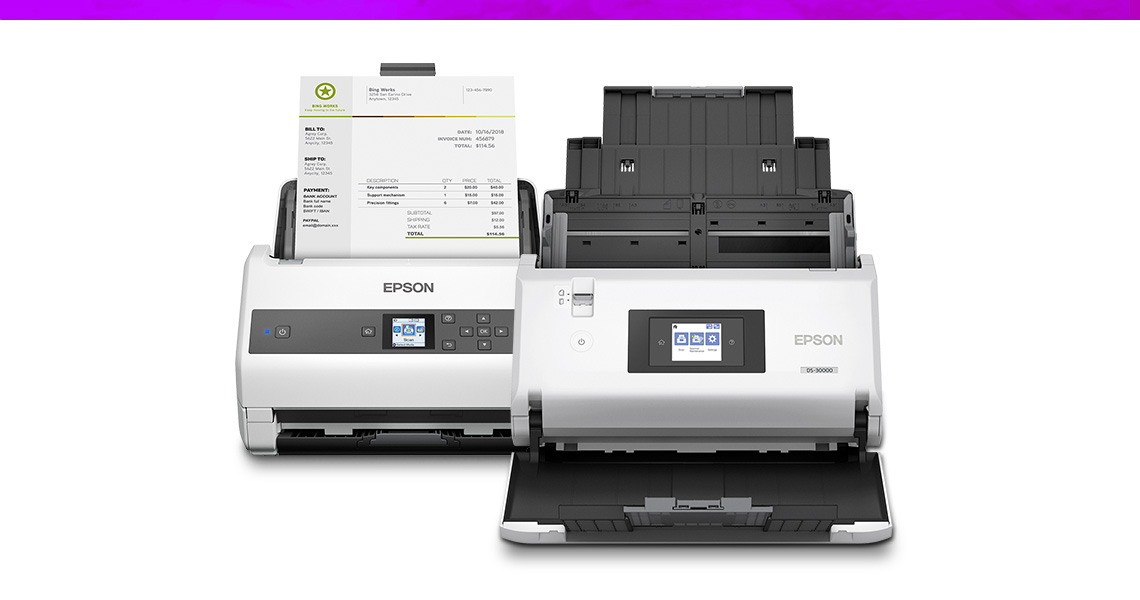 Pour les entreprises, Gamme de scanners professionnels Epson