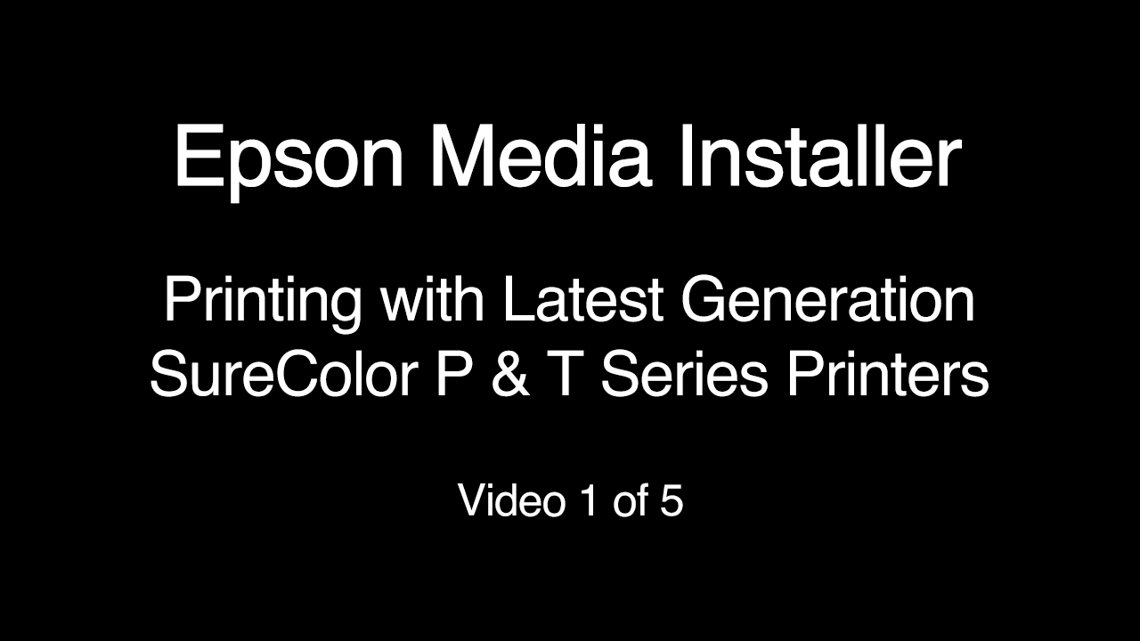 epson media installer video 1 of 5