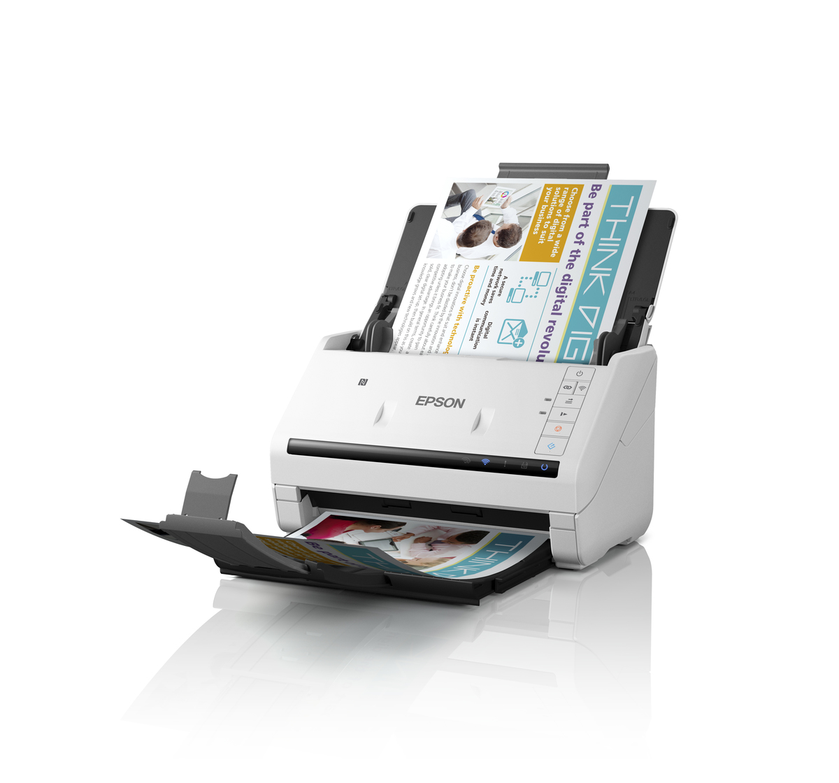 B11B228503 | Epson WorkForce DS-570W A4 Wi-Fi Duplex Sheet-fed Document  Scanner | A4 Document Scanners | Scanners | Epson Myanmar