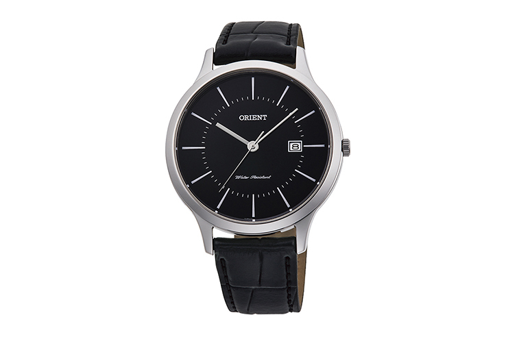 ORIENT: Quartz Contemporary Watch, Leather Strap - 39.0mm (RF-QD0004B)