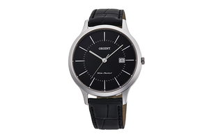 ORIENT: Quartz Contemporary Watch, Leather Strap - 39.0mm (RF-QD0004B)
