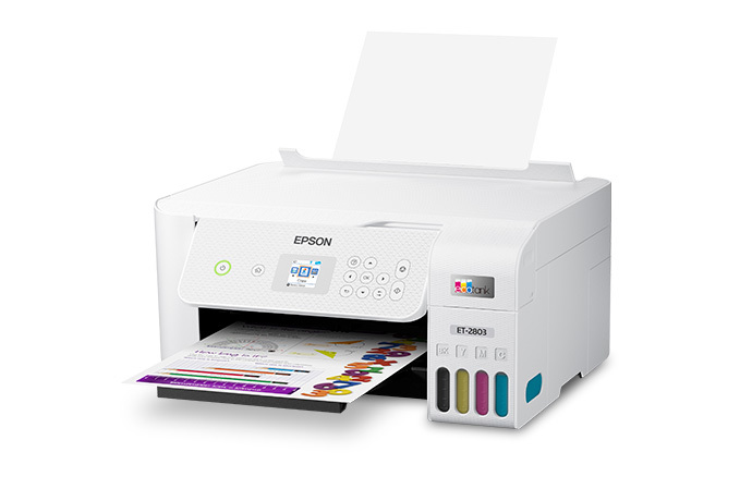 EcoTank ET-2803 Wireless Color All-in-One Cartridge-Free Supertank Printer with Scan and Copy