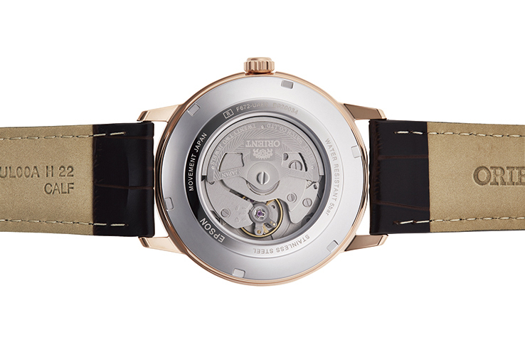 ORIENT: Mechanical Contemporary Watch, Leather Strap - 41.6mm (RA-AC0F03B)