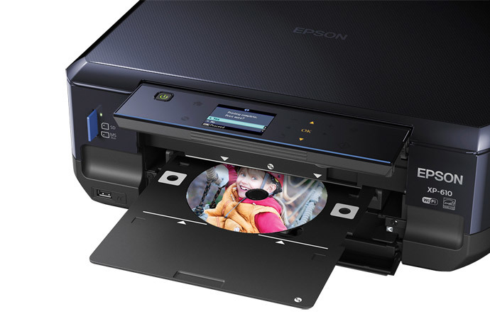 Epson Expression Premium XP-610 Imprimante Multifonction Jet d'encre  Couleur 32 ppm Wi-FI/Wi-FI Direct Noir