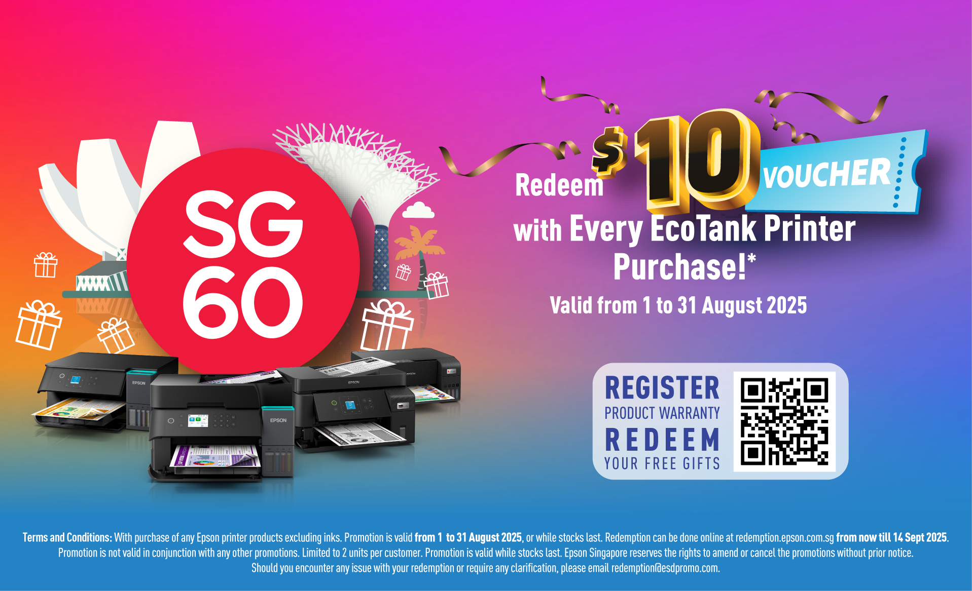 Epson Singapore’s SG60 Printers Promotion