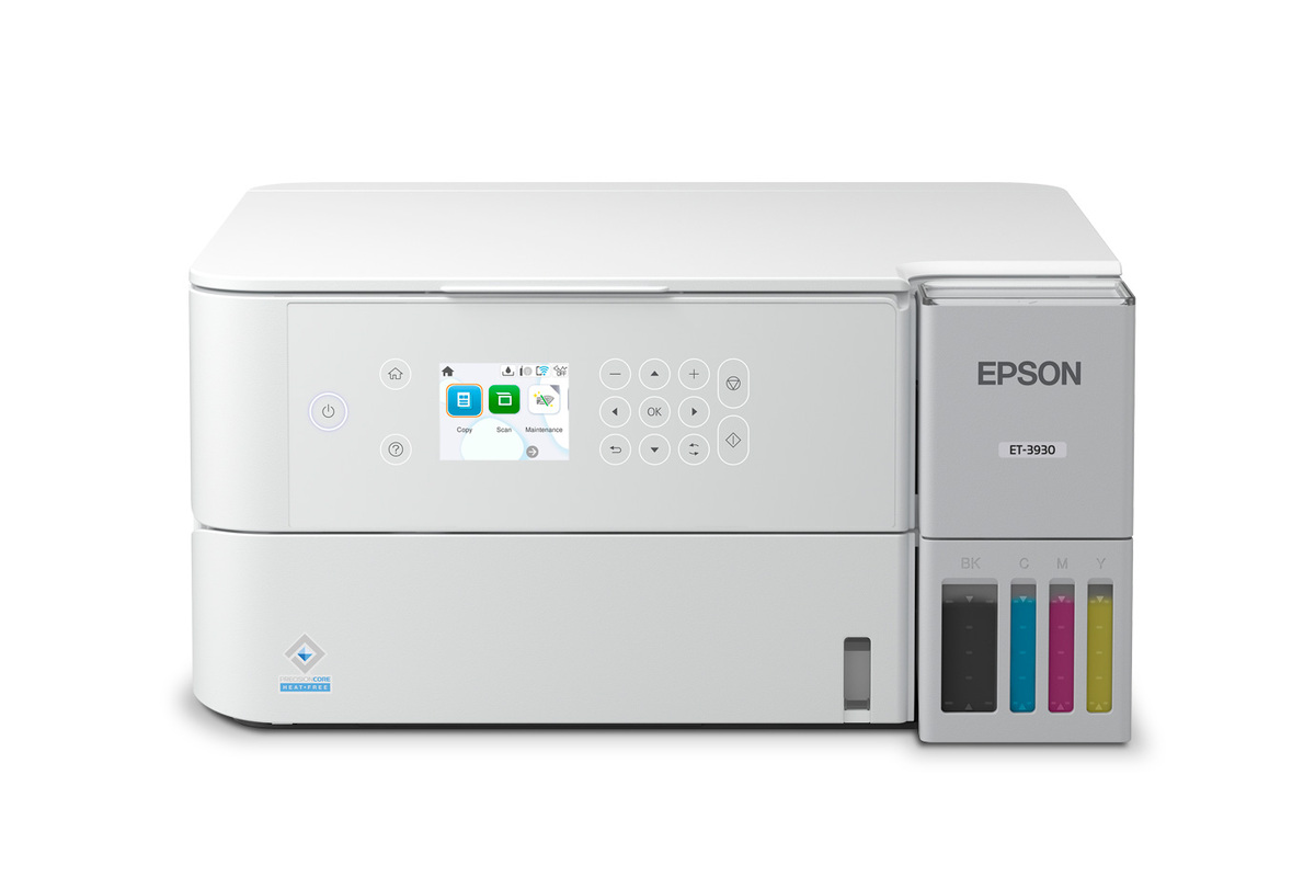 EcoTank ET-3930 Wireless All-in-One Color Supertank Printer – White