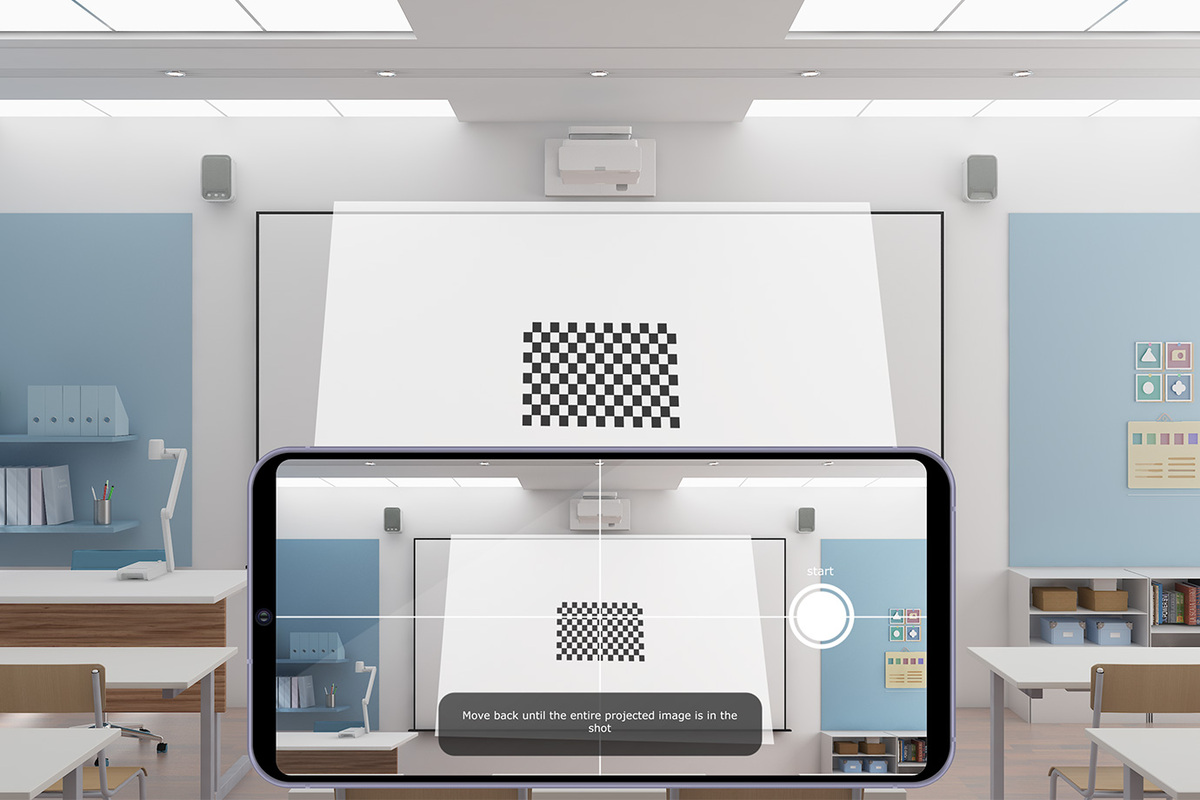 Epson Setting Assistant App image auto shape correction