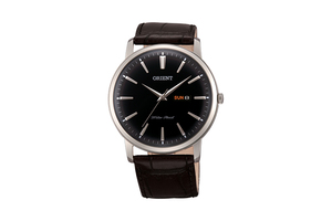 UG1R007W | ORIENT: Quartz Classic Watch, Leather Strap - 40.5mm 