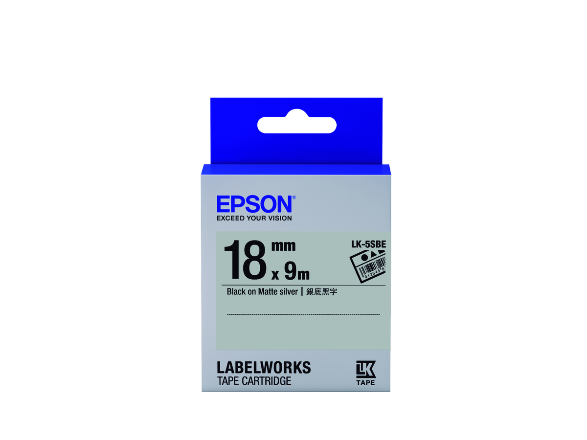 Plate-Wise 資產管理系列LK-5SBE銀底黑字