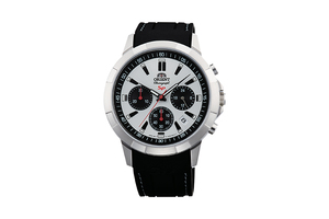 ORIENT: Quartz Sports Watch, Rubber Strap - 43.9mm (KV00008W)