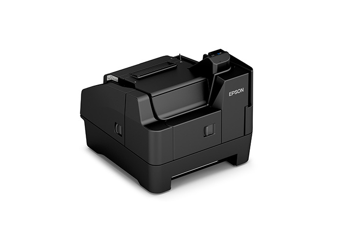 Epson TM-S9000 Impresora escáner multifunción – Dispositivo Teller, lector  de cheques, 110 DPM, térmica directa, USB, 1 bolsillo, gris oscuro (con