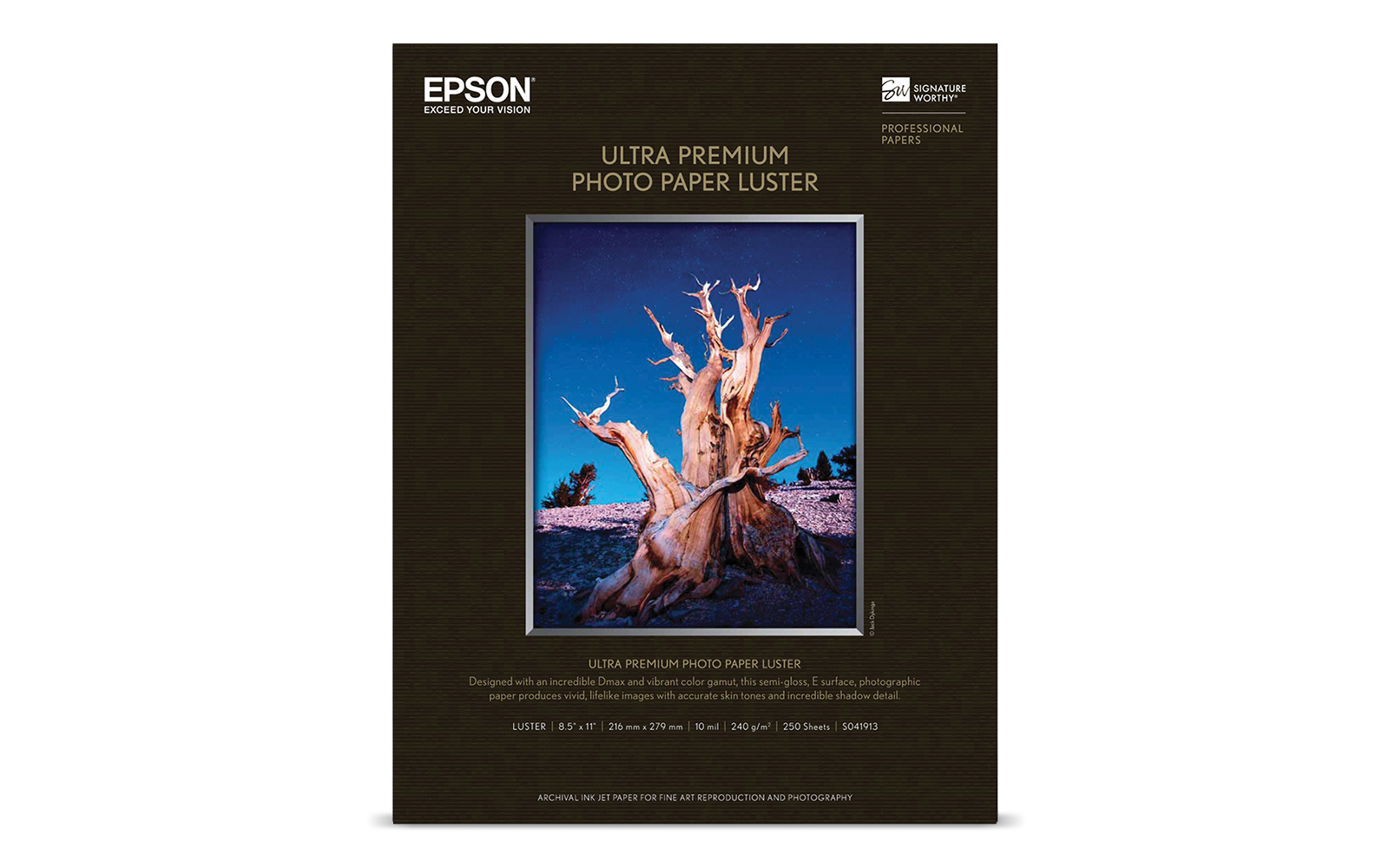 Epson Ultra Premium Photo Paper Luster product package
