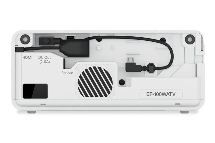 Vidéoprojecteur portable 3LCD HD Ready Epson EF-100 / Blanc