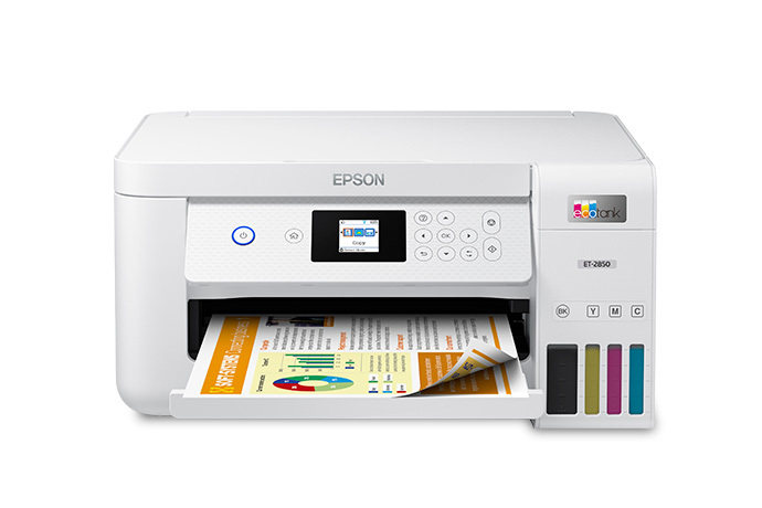 READ NEW Epson EcoTank ET-2850 Wireless Color All-in-One Printer White  10343957824