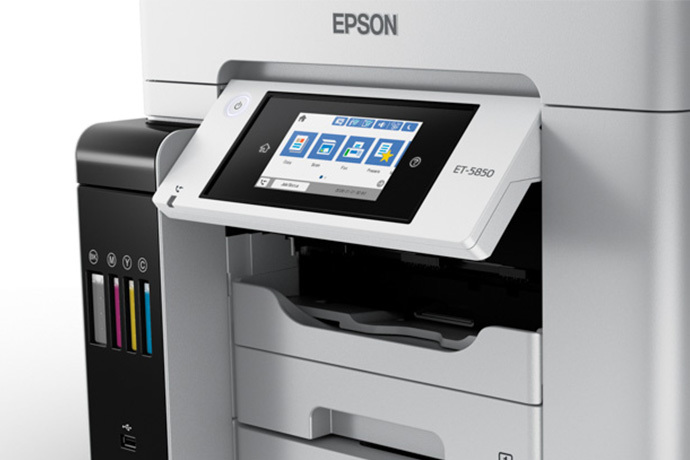 Epson EcoTank ET-5850 imprimante multifonction jet d'encre couleur A4 à  réservoirs d'encre - Wifi, réseau, usb