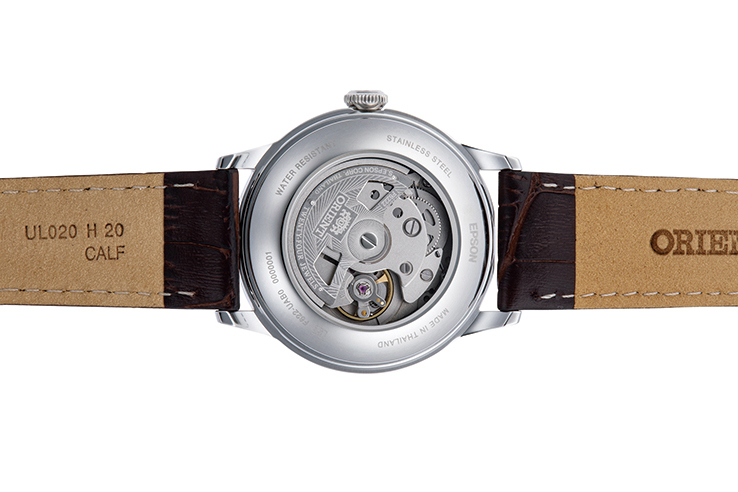 ORIENT: Mechanical Classic Watch, Leather Strap - 38.4mm (RA-AP0105Y)