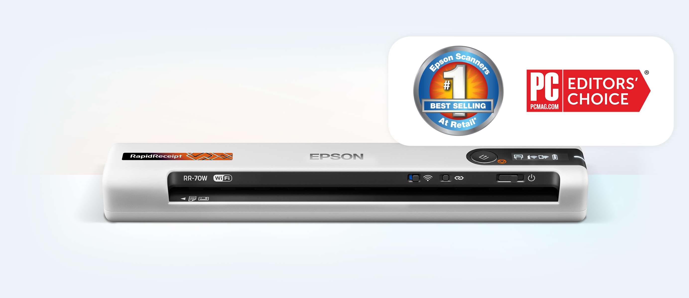 Epson RapidReceipt RR-70w
 mobile receipt scanner